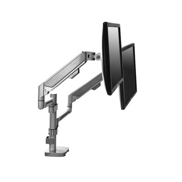 Montagem ajustável personalizada Dual Alumunum Monitor Arm Stand com PC